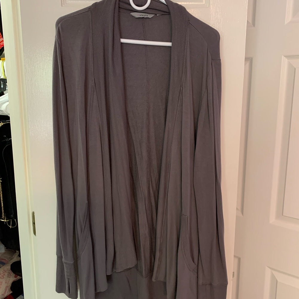 Athleta dark gray cardigan